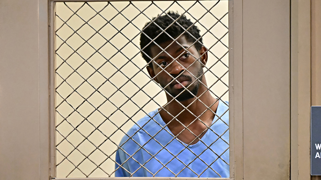 VAN NUYS, CALIFORNIA - AUGUST 25:  Rapper Lil Nas X attends his arraignment at Los Angeles Superior Court on August 25, 2025 in Van Nuys, California.  According to media reports, Lil Nas X has been charged with four felonies, including battery with injury to a police officer. A nearly naked Lil Nas X was picked up by police on August 21 after being found wandering through Los Angeles in just his underwear and a pair of white cowboy boots. (Photo by Frederic J. Brown-Pool/Getty Images)
