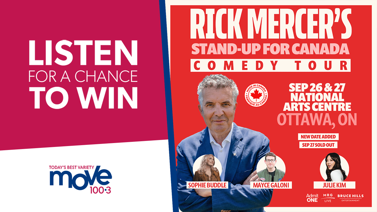 MOVE 100.3 Win Tickets to see Rick Mercer!