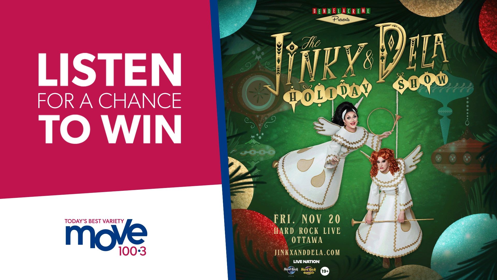 Win Tickets to The Jinkx & DeLa Holiday Show! – Move Radio